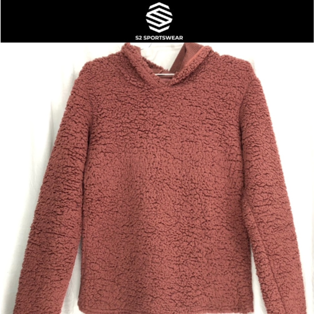 S2 SPORTSWEAR sherpa pullover sweater hoodie size XL NWOT
